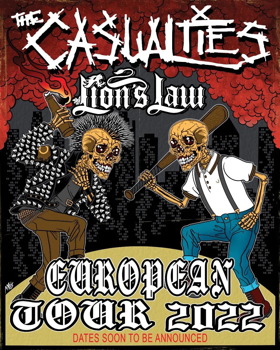 You are currently viewing The CASUALTIES + LION’S LAW + HARDMIND
